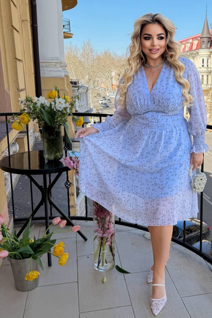 Платье с принтом VL-1162A550