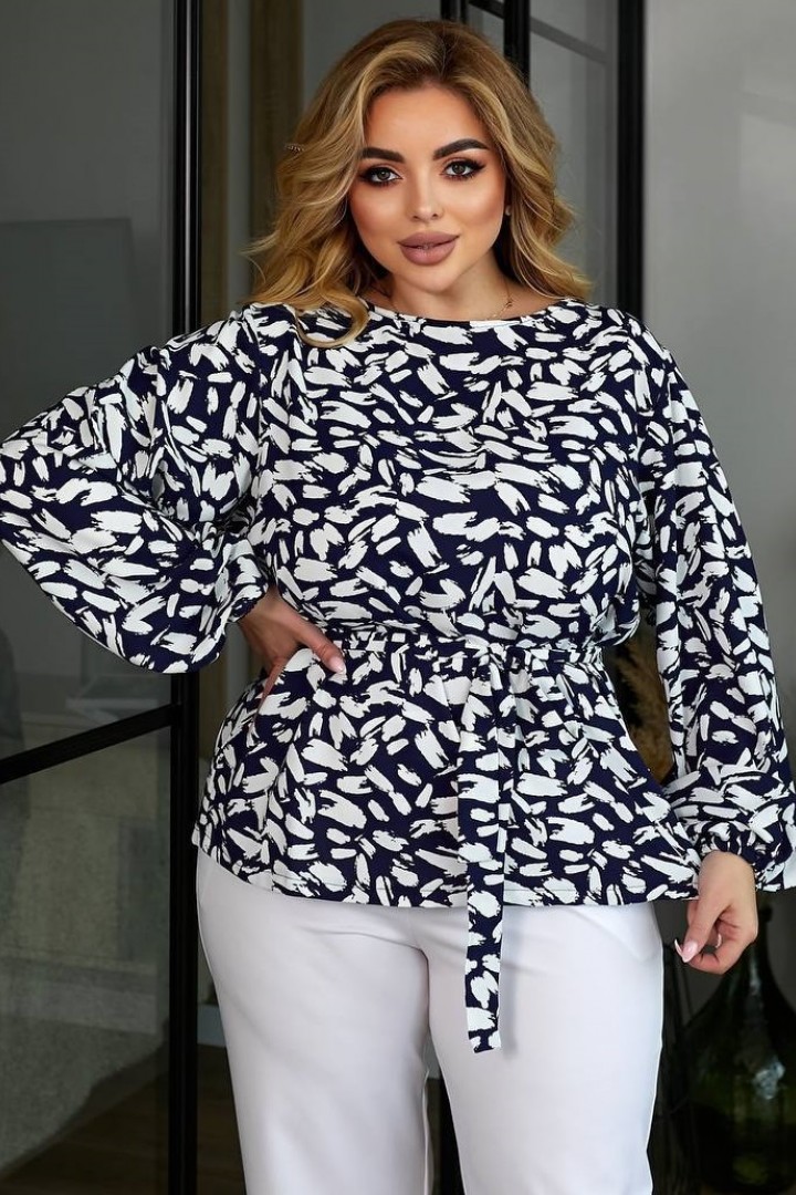 Блузка с поясом EY-545A10