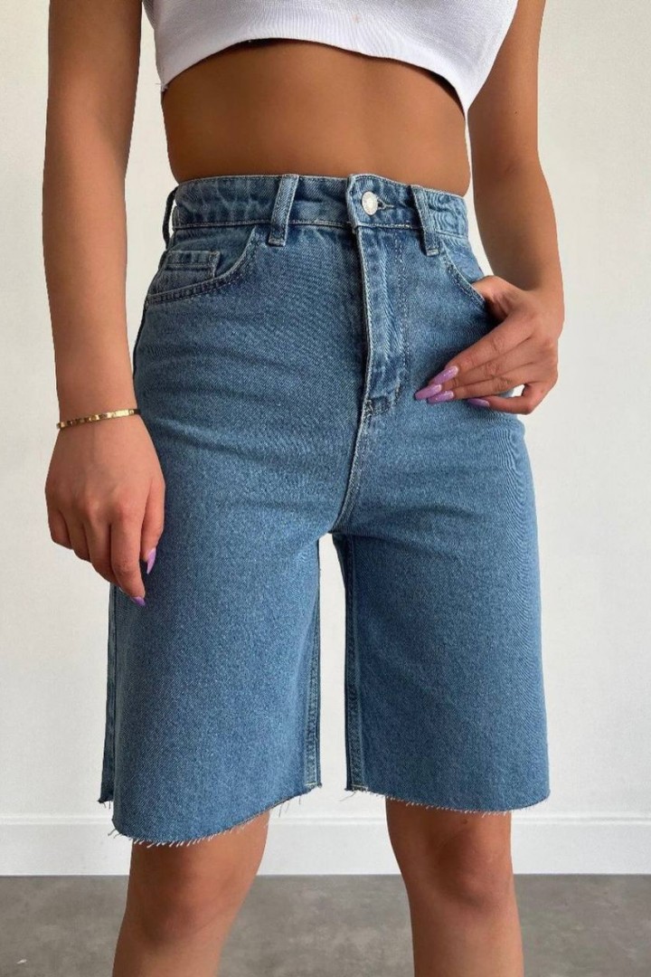Удлиненные джинсовые шорты женские GN-1067A570