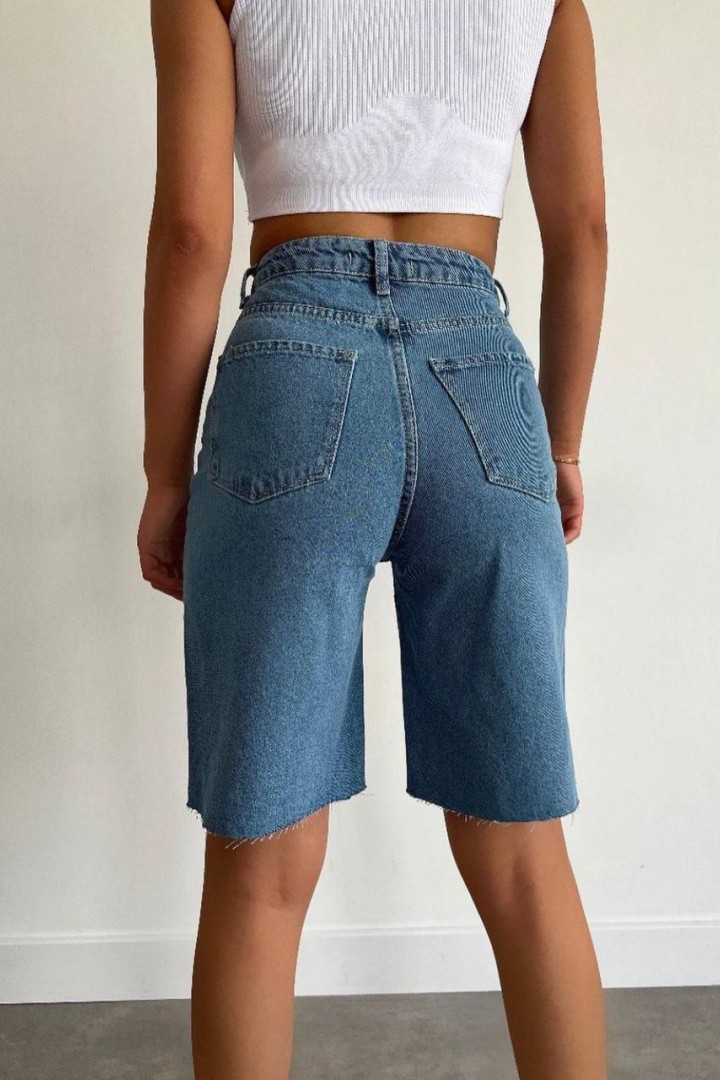 Удлиненные джинсовые шорты женские GN-1067A570