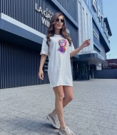 Сукня-футболка з яскравим накатом TS-0447A350