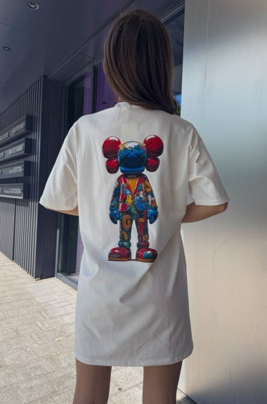 Сукня-футболка з яскравим накатом TS-0447A350