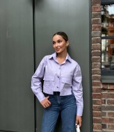 Укороченная рубашка женская AXY-045A380 Укороченная рубашка женская AXY-045A380