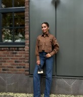 Укороченная рубашка женская AXY-045A380 Укороченная рубашка женская AXY-045A380