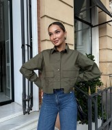 Укороченная рубашка женская AXY-045A380 Укороченная рубашка женская AXY-045A380