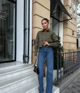 Укороченная рубашка женская AXY-045A380 Укороченная рубашка женская AXY-045A380