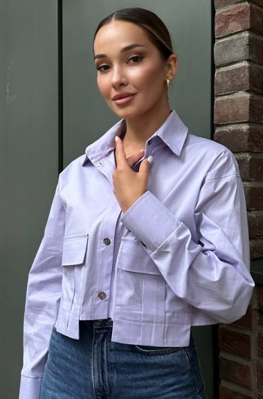 Укороченная рубашка женская AXY-045A380 Укороченная рубашка женская AXY-045A380