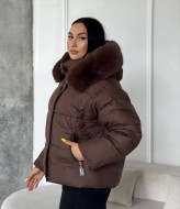 Женская зимняя куртка с мехом  ZL-006A1750