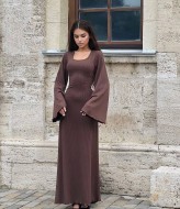 Женское платье в рубчик VOL-435A450