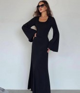 Женское платье в рубчик VOL-435A450