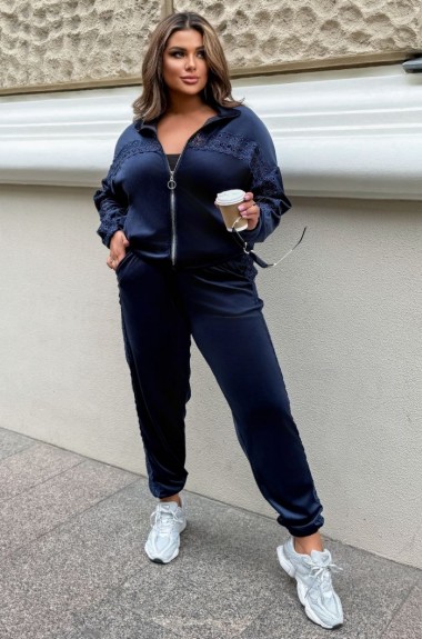 Бархатный спортивный костюм женский ELR-4052A1300 Бархатный спортивный костюм женский ELR-4052A1300