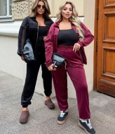 Бархатный спортивный костюм женский  ELR-4052A1300