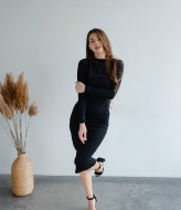 Длинное обтягивающее платье  MOK-546A429