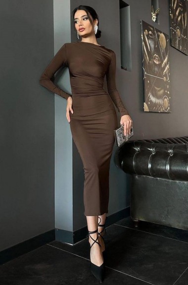 Длинное обтягивающее платье MOK-546A429 Длинное обтягивающее платье MOK-546A429