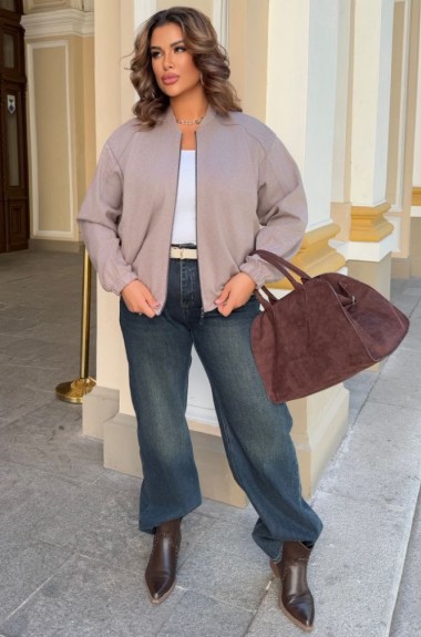 Кашемировый бомбер  YBY-899A600