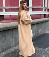 Стильне пальто з хутра на ґудзиках AD-8089.1A500