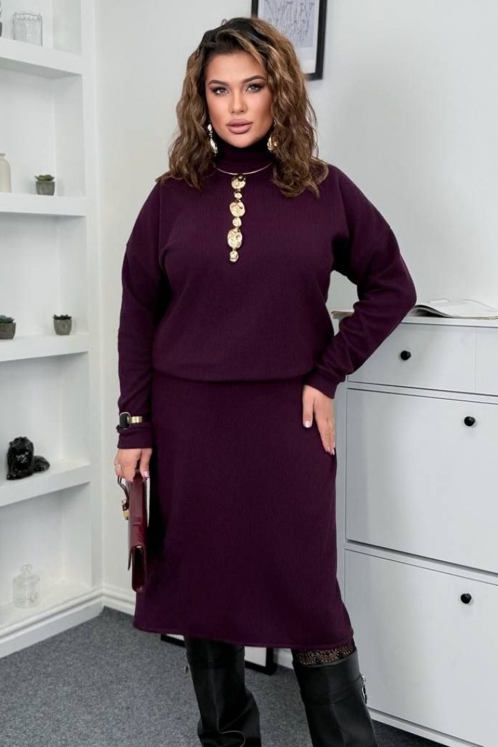 Теплий костюм кофта і спідниця AD-063A480