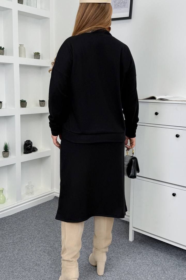 Теплий костюм кофта і спідниця AD-063A480