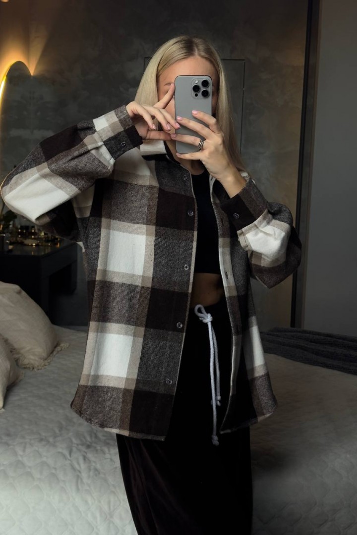 Теплая клетчатая рубашка CULT-2088A520 Теплая клетчатая рубашка CULT-2088A520