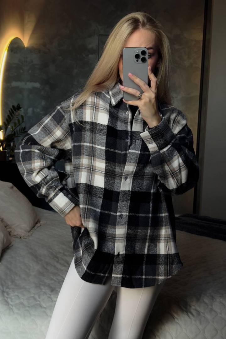 Теплая клетчатая рубашка CULT-2088A520 Теплая клетчатая рубашка CULT-2088A520