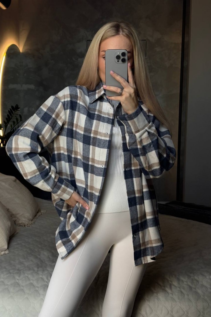 Теплая клетчатая рубашка CULT-2088A520 Теплая клетчатая рубашка CULT-2088A520