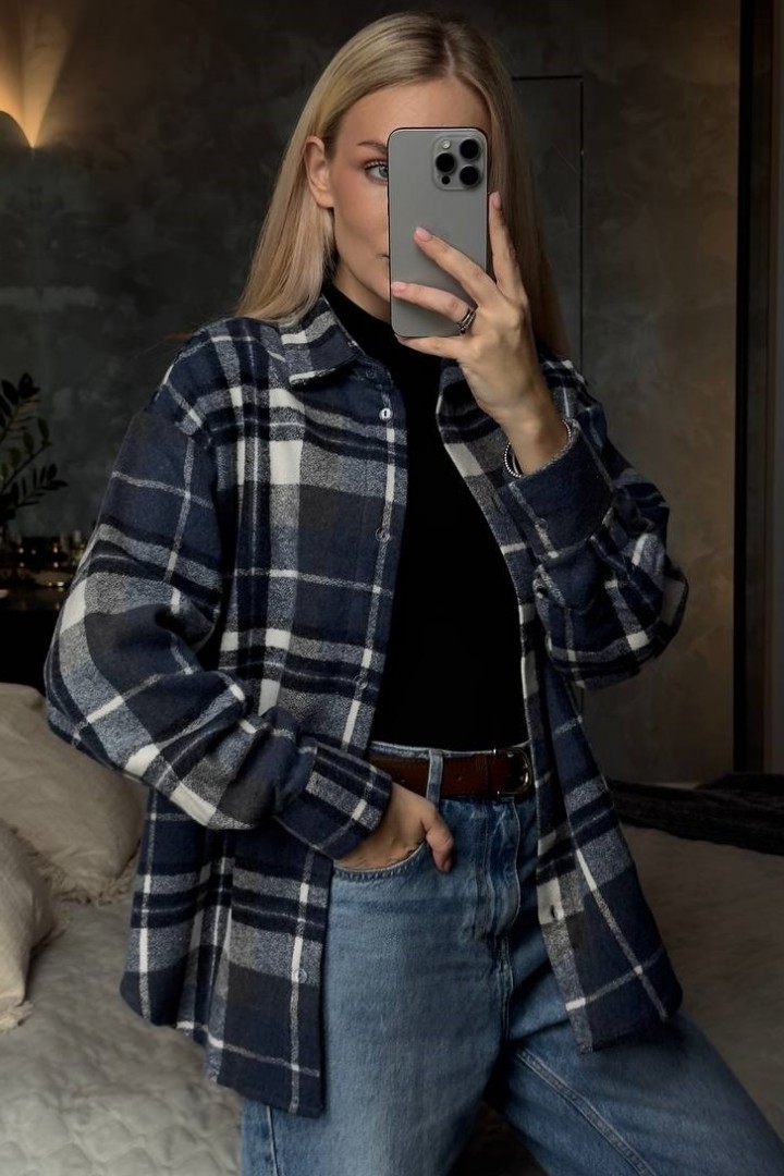 Теплая клетчатая рубашка CULT-2088A520 Теплая клетчатая рубашка CULT-2088A520