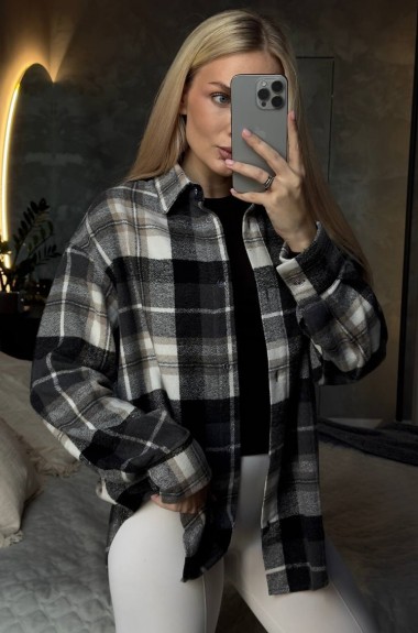 Теплая клетчатая рубашка CULT-2088A520