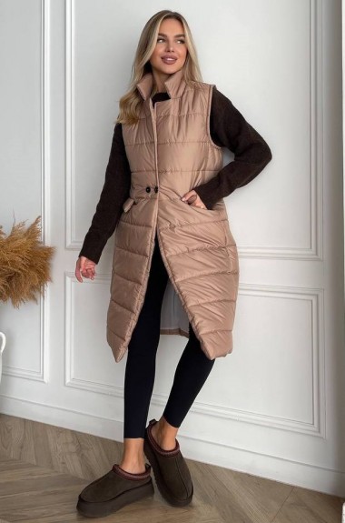 Удлиненная жилетка MOK-9002A650