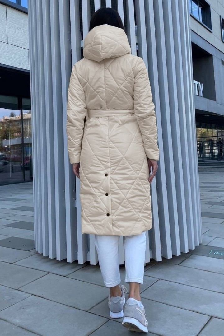 Стёганное тёплое пальто LBS-189A885