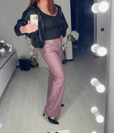 Кожаные женские брюки ME-534A620