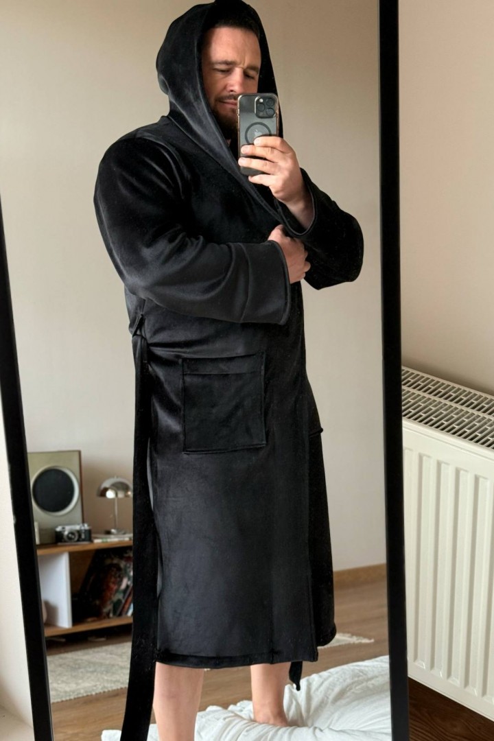 Чоловічий велюровий халат MOK-9197A900