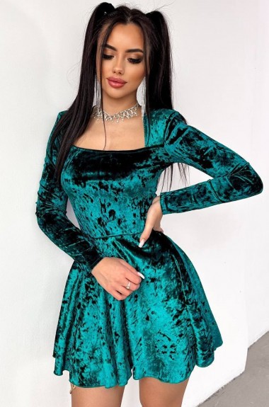 Платье с подплечниками YLM-618A440