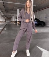 Вельветовый костюм с рубашкой  VM-10504A470