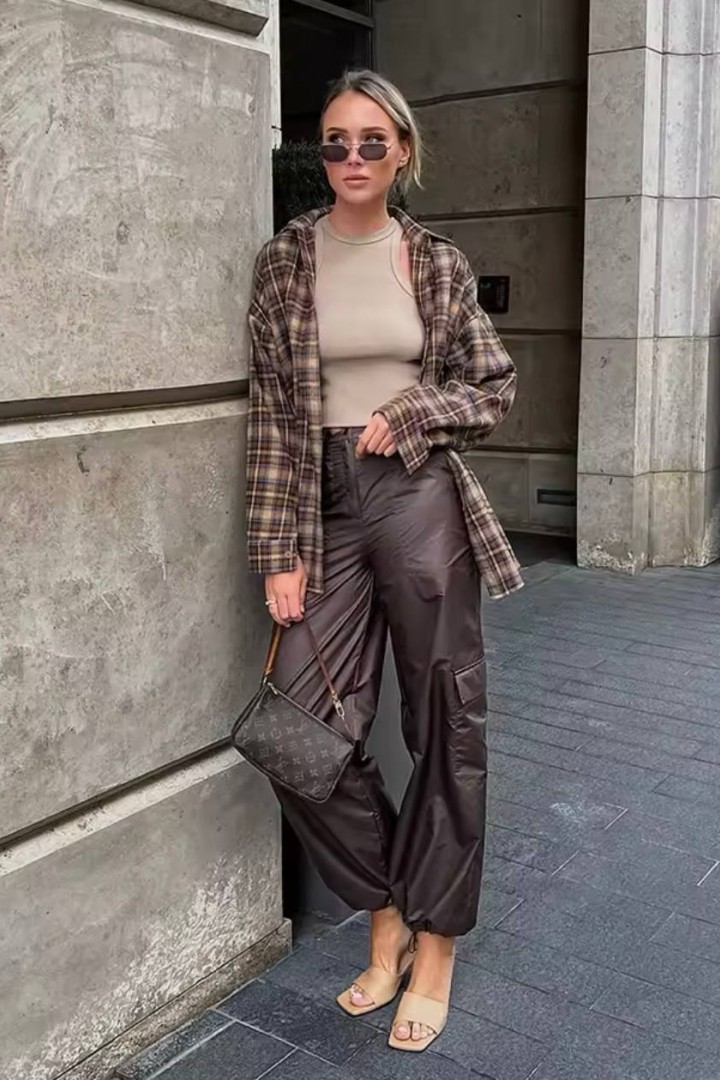 Вільна сорочка в клітину STC-243A499