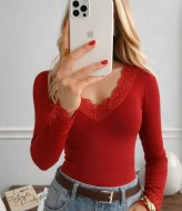 Жіночий лонгслів з мереживом SP-686A360