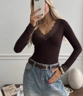 Жіночий лонгслів з мереживом SP-686A360