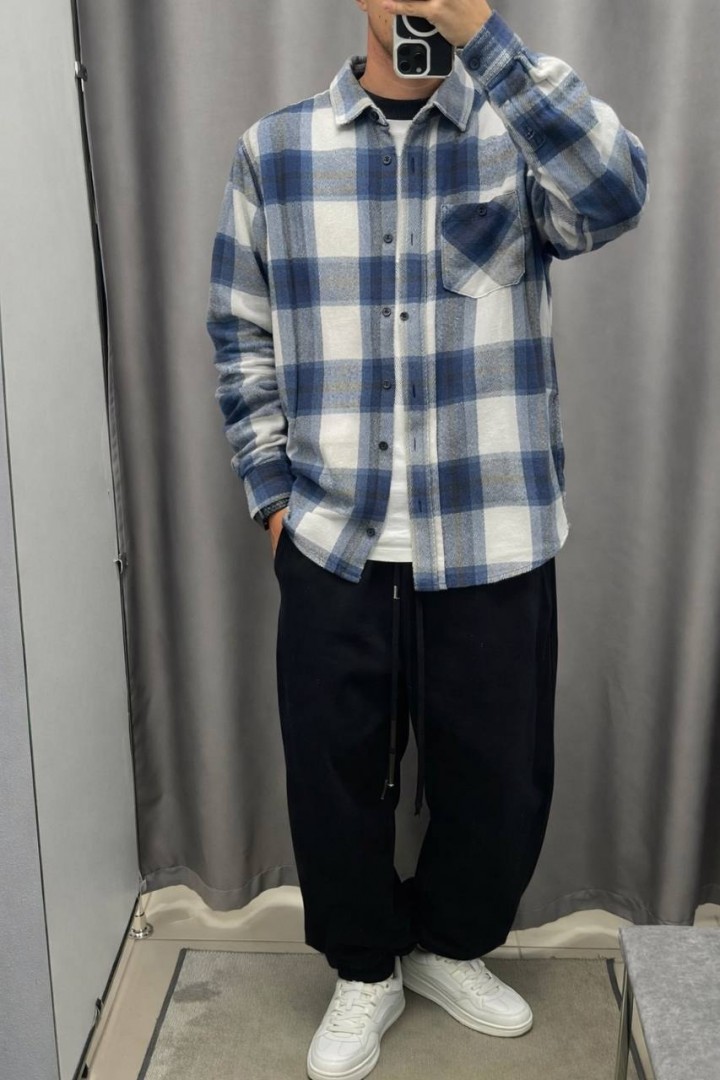 Мужская рубашка в клетку STC-302A550