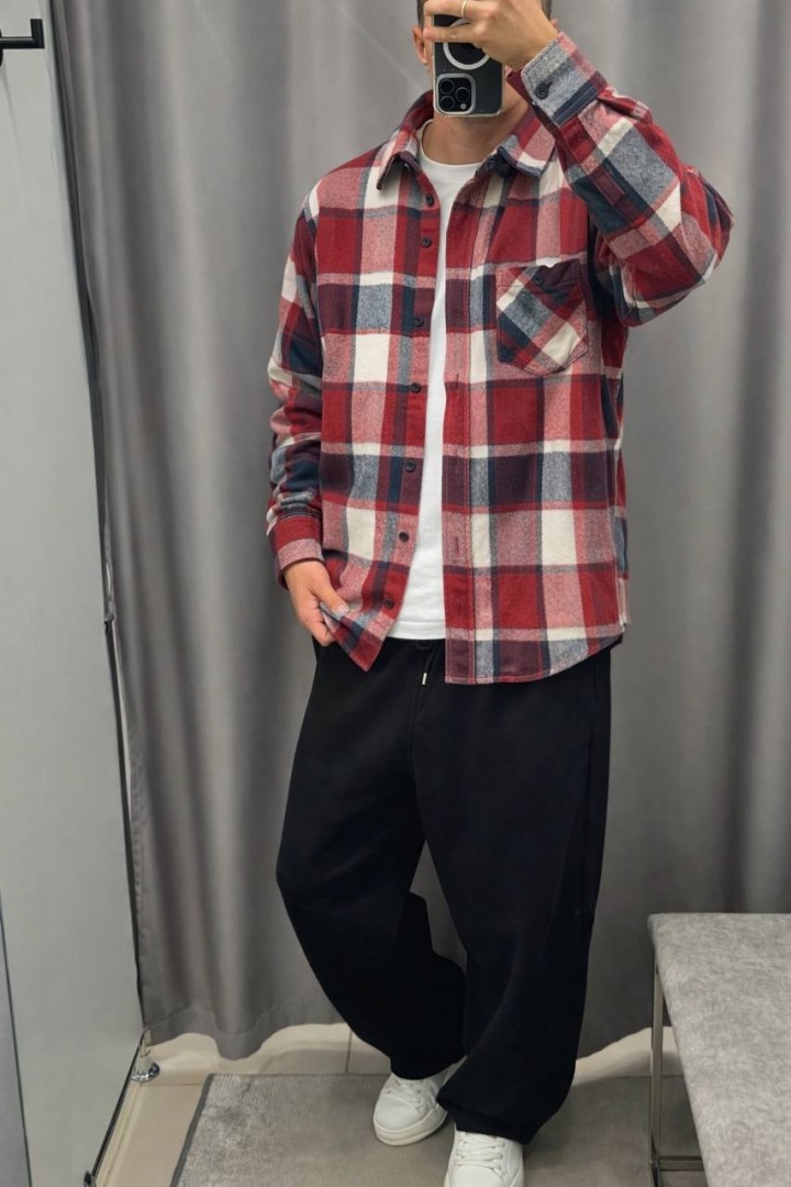 Мужская рубашка в клетку STC-302A550