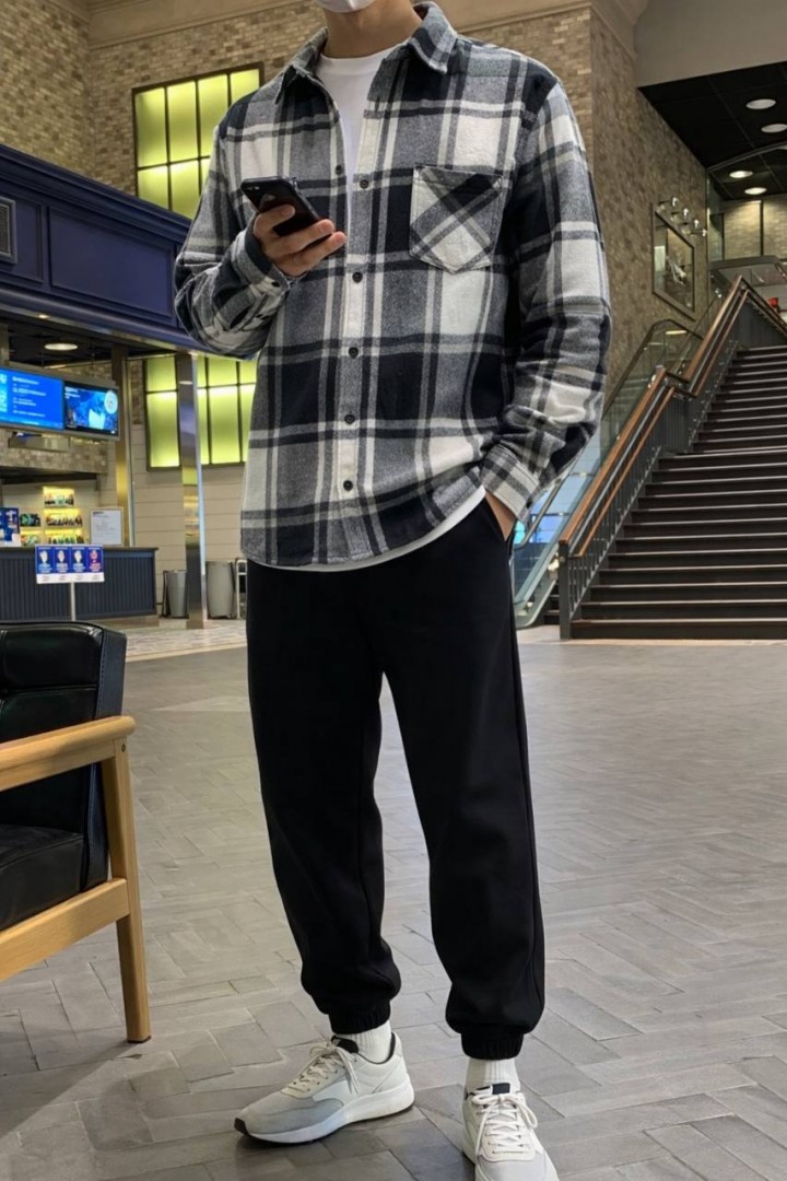 Мужская рубашка в клетку STC-302A550