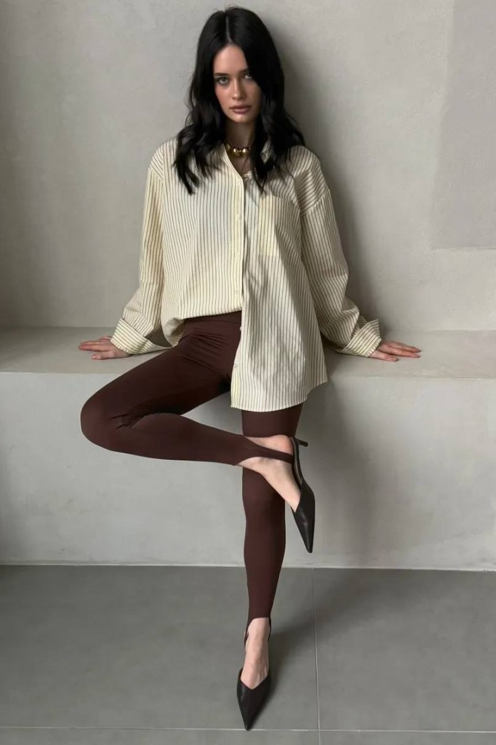 Леггинсы с штрибками IMMA-433A300