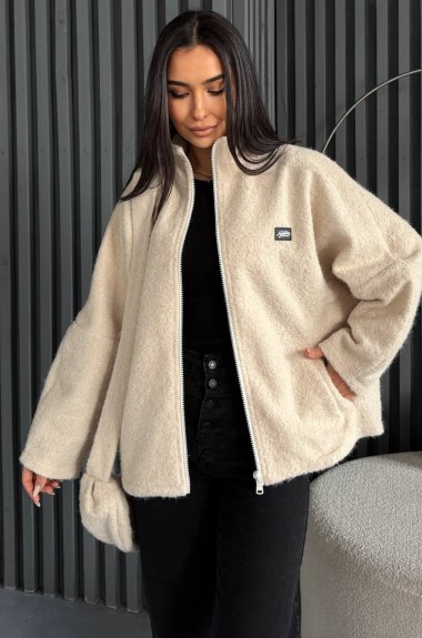 Куртка из альпаки с сумкой NOB-26003A790