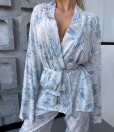 Женский льняной брючный костюм ANB-490A700