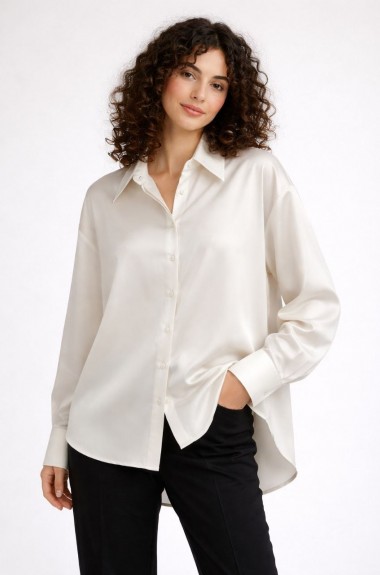 Элегантная шелковая рубашка MIK-8079A520