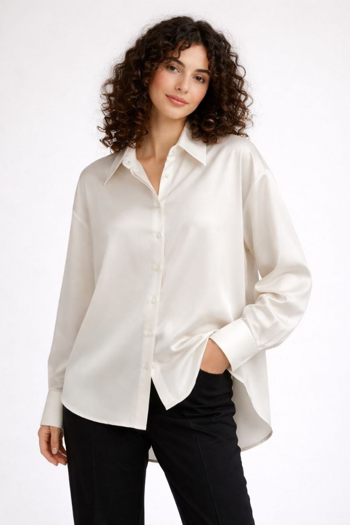 Элегантная шелковая рубашка MIK-8079A520