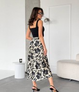 Принтованная шелковая юбка UNO-036.1A400