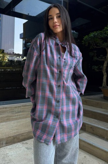 Рубашка оверсайз MUS-129A520 Рубашка оверсайз MUS-129A520