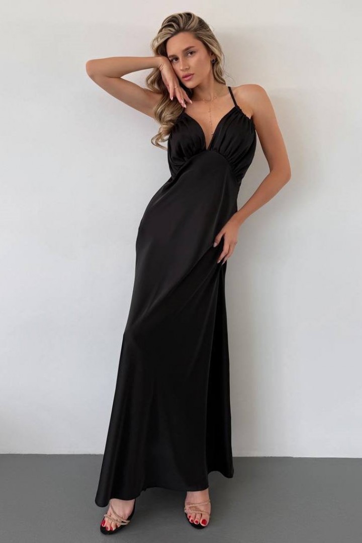 Шелковое платье комбинация MUS-125A550