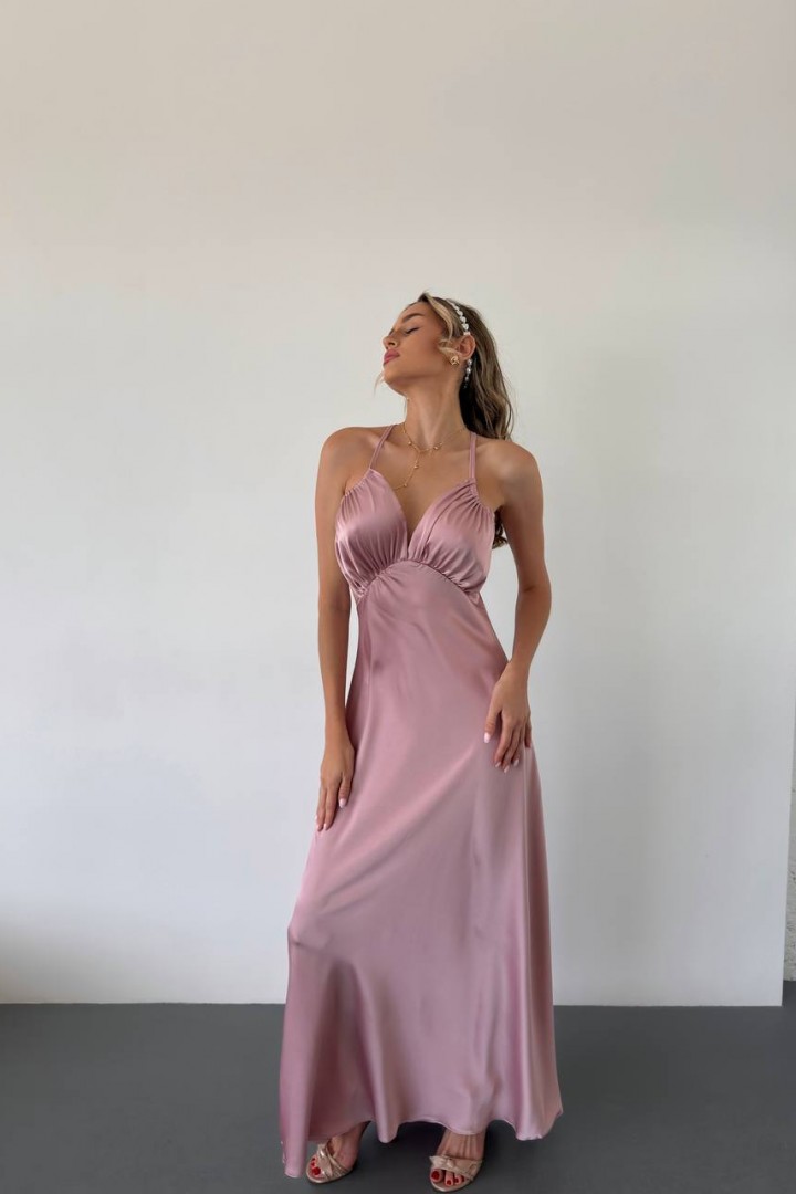 Шелковое платье комбинация MUS-125A550