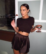 Шелковые шорты SAO-222A299