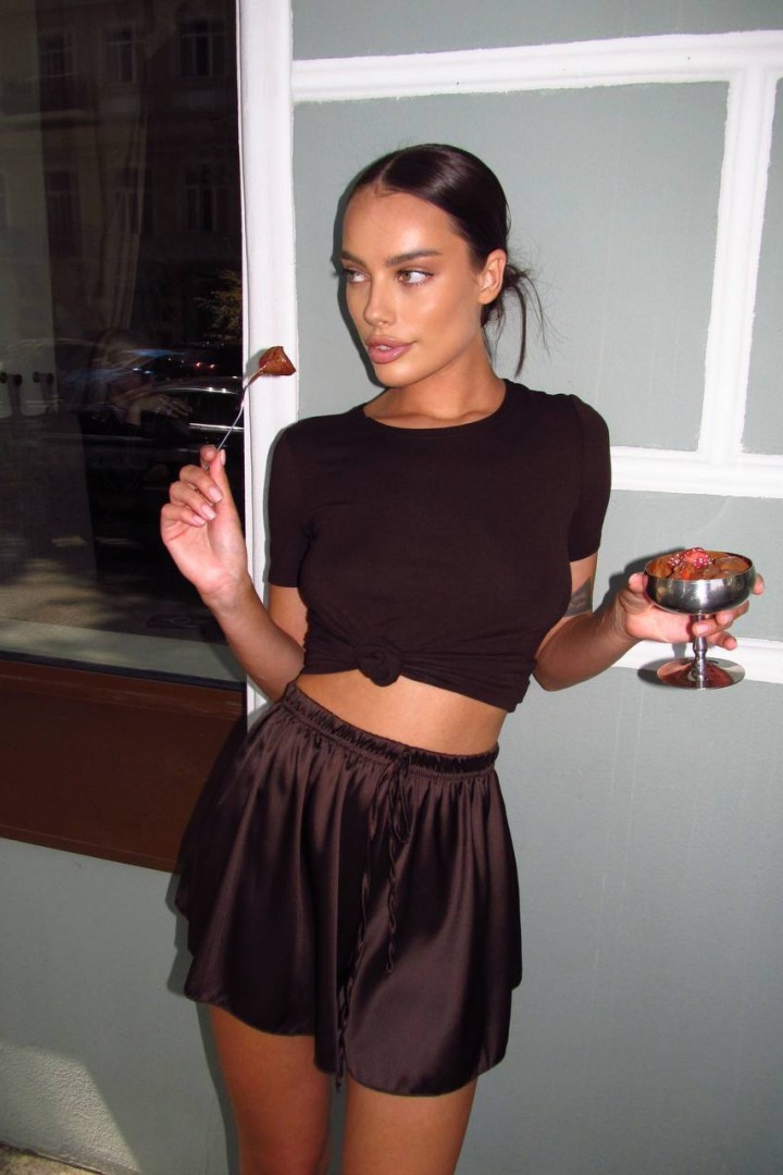 Шелковые шорты SAO-222A299